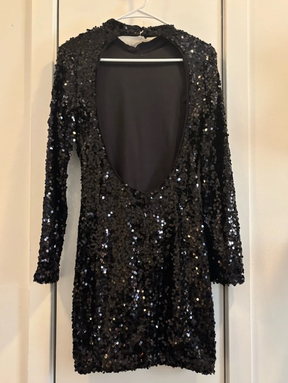 Backless Sequin Mini Dress - Picture 2 of 4